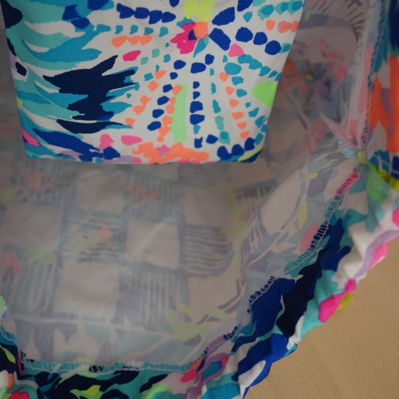 NEW Lilly Pulitzer Drawstring DiveIn Print Bag - Picture 4 of 6